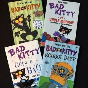 🐈‍⬛Children’s books - Bad Kitty books - set of 4